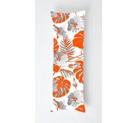 Flower Buds Body Pillow Case Cover 40x120cm, Long Backrest Cushion Pillow Protector with Zipper, Decorative Bedding Pillowcase, Soft Body Pillow Cover for Couch Bedroom Leaves