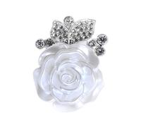 Flower Button Covers - Flower Shaped Rhinestone Cufflink, Shirt Button Covers, For Business Wedding Dress Shirt Women Men Clothing Blouses Supplies