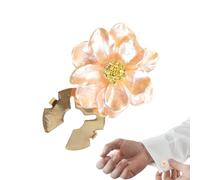 Flower Button Covers - Jewelry Cufflinks for Fashion | Alloy Material with 10g Weight, DIY Sewing Craft Accessory, Blouse Shirt Wedding Dress Decoration, Bags Shoes Ornament