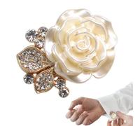 Flower Button Covers - Metal, Flower Shaped Rhinestone Cufflink | Clothing Button Covers For Women Clothing Shirt Blouses Dress Suit Tuxedo Formal Business Wedding Party Office