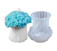 Flower Candle Mold, Valentine's Day Mold, Silicone Candle Mold, 3d Candle Mould, Valentine's Day Silicone Flower Bouquet Candle Mold for Projects 3d Silicone Flower Candle Mold for Family