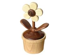 Flower Car Dashboard Decoration, Rotating Floral Ornament, Good Luck Symbolism, 2.91x6.1 Inches Cute Art Piece for Sedans, Minivans, Taxis, and Gift Occasions Like Birthdays or Housewarmings