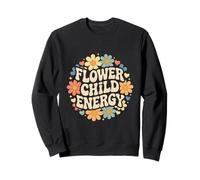Flower Child Energy Daisy Floral Retro Hippie Groovy Sudadera