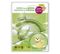 Flower - Collar Repelente de Insectos para Gatos | Protección 3 Meses | No Químicos | Ideal contra Pulgas y Garrapatas, 12x2x16 cm, Material Collar