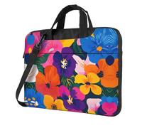 Flower Collection - Maletín cruzado para laptop, fácil de usar cuando viajas por negocios, 13 pulgadas