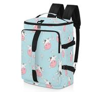 Flower Cows - Bonita mochila deportiva para hombres y mujeres, bolsa de fin de semana de vacas con compartimento para zapatos, bolsa de noche de 47.5 L para deportes, gimnasio, viajes, color, 47.5L,