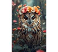 Flower Crown Owl Journal: A Woodland-Inspired Nature Lovers Notebook with Lined Pages for Creative Writing, Gratitude Journaling, and Mindful Moments