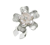 Flower Cufflinks - Elegant Jewelry With Pearl Design, Stylish Shirt Cuff Links For Women | Perfect Business, Wedding, Birthday, Party, Tuxedo, Formal Dress, Office Attire, Special Occasion