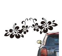 Flower Decal Car Body Sticker - Automotive Exterior Decoration, Self-Adhesive Reflective Floral Pattern Hood, Bumper Stickers, Side Car Stickers, Accessories, Easy Application, Weather