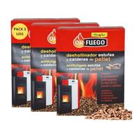 FLOWER Deshollinador Estufas y Calderas de Pellet 4,5 kg | Limpieza Hollín, Alquitrán y Polvo Chimena | Ahorro de Combustible y Mejora Rendimiento | Mayor Vida Útil Estufa