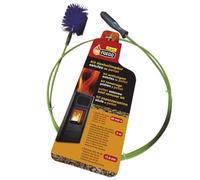 Flower Deshollinador mecánico para estufas de pellet FUEGO 50268 – Erizo nylon 80 mm, Kit 2 m