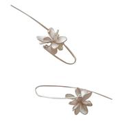 Flower Earrings for Women, Silver-Tone 3D Dangle Earrings, Lightweight & Elegant, Perfect for Daily Wear, Beach Vacations, Weddings & Bridesmaids