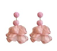 Flower Earrings Jewelry - Boho Style for Women | Lightweight Metal with Drop Design, Bohemian Ear Accessory for Brides Daily Wear, Wedding Party Office Holiday Events Date Night