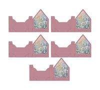 Flower Envelope Box - 5 Piece Handbag-Shaped Folding Wrapping for | Decorative Paper Boxes for Birthday, Wedding, Engagement, Valentine, Mother’s Day, Graduation, Party Celebration