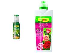 Flower Ferroflower Quelato de Hierro Líquido, 250 ml & Fertilizante Liquido Rosales, 1000 ml