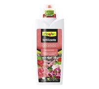 Flower - Fertilizante Líquido Geranios | Desarrollo y Floración Fuertes | Bioestimulante con Aminoácidos Naturales | 1000 ml, Abono Líquido, 10.5x6.2x28.5 cm