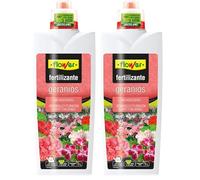 Flower - Fertilizante Líquido Geranios | Desarrollo y Floración Fuertes | Bioestimulante con Aminoácidos Naturales | 1000 ml, Abono Líquido, 10.5x6.2x28.5 cm (Paquete de 2)