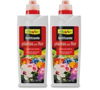 Flower - Fertilizante Líquido Plantas con Flor 1 L | Abono CE NPK 4-4-6 | Favorece la Floración e Intensifica el Color | Con Micronutrientes y Vitamina B1 (Paquete de 2)