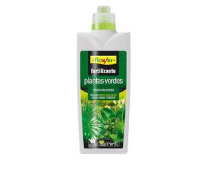 Flower - Fertilizante Líquido Plantas Verdes 1L | Abono CE NPK 6-4-4 | con Hierro Quelatado | Intensifica Verdor y Previene Amarilleo | Plantas de Interior