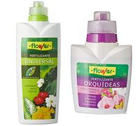 Flower Fertilizante Líquido Universal, 1000 ml & Abono Líquido Orquídeas, 300 ml