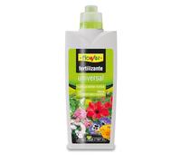 Flower - Fertilizante Líquido Universal 1L | Abono CE NPK 6-4-5 | Con Micronutrientes y Complejo Vitamínico | Vía radicular o foliar | Con Tapón Dosificador