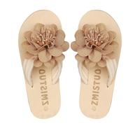 Flower Flip Flops for Women UK Women's Toe Separator Platform Flip Flop Non-Slip Wedge Slippers with Wedge Heel High Heels Beach Sandal Wedges Toe Post Mules Slide Slippers Bath Sandals