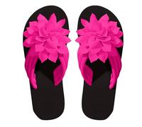 Flower Flip Flops Mujer Playa Antideslizante Tacón De Cuña Verano,Slip On con Suela Inclinada Cómoda Antideslizante Especializada para Actividades Playeras Y Uso Diario.