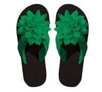 Flower Flip Flops Mujer Playa Antideslizante Tacón De Cuña Verano,Slip On con Suela Inclinada Cómoda Antideslizante Especializada para Actividades Playeras Y Uso Diario.