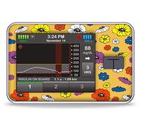 Flower Frenzy - Adhesivo para tándem: slim X2 insulin pump color gelb