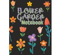 Flower Garden at Midnight Notebook with Margins: A4 / 8.5 X 11 Inch 120 Page Wide Ruled Lined Paper With Margins - Large Pretty Floral Paperback Book ... for Women, Students, Teachers & Yourself!