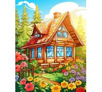 Flower Garden Dreams - 500 pages talking about gardens houses and flowers coloring book for kids.: Explore, relax, and color beautiful nature scenes.