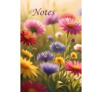 Flower Garden Notebook: A Beautiful, A5, Plain, Lined Notebook for Journaling, Note Taking, Making Lists etc.