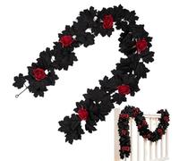 Flower Garland 5.74ft Artificial Maple Leaves Rose Flower Vines Party Decor