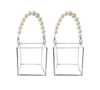 Flower Girl Basket - Clear Acrylic Bouquet Display Box