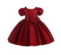 Flower Girl Dresses Sleeves Junior Bridesmaid Dress A Line First Dress Leotardo Para Niñas Manga Larga Con, Vino, 8-9 años