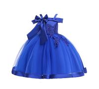 Flower Girl Dresses Sleeves Junior Bridesmaid Dress A Line First Dress Mädchen Elegant, azul, 11-12 años