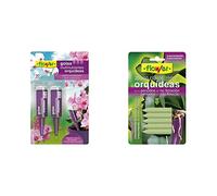 Flower Gotas Multinutrientes Orquídeas, (paquete de 2 unidades x 40 ml) & Abono Clavos Orquídeas, 5 Unidades