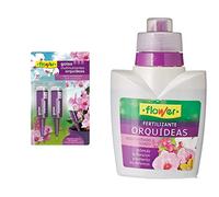 Flower Gotas Multinutrientes Orquídeas, (paquete de 2 unidades x 40 ml) & Abono Líquido Orquídeas, 300 ml