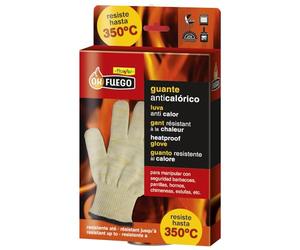 Flower - Guantes Resistencia al Calor 350°C | Ideal para Barbacoas y Cocina | Protección y Agarre Seguro | Versátiles en Hogar, Color Único, Caucho Sintético
