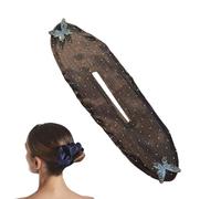 Flower Hair Bun Roller - 13.98x4.13 Inches Women Hairs Roller Tool | Non-Slip Flexible Mesh Hairs Maker For Girls Long Hair Curler Bun Maker