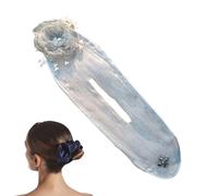 Flower Hair Bun Roller, Hair Bun Maker, Flexible Roll Tool, Non-Slip Design, Easy-to-Use, For Long Wool, Curler Loaf, Pink, 1 Pack, 35.5x10.5cm, Quick & Versatile Styling