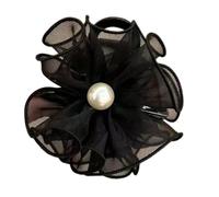 Flower Hair Claw - Strong Hold Pearl Acrylic Clip for Secure Styling - Non-Slip Barrettes for Women and Girls, Perfect for Fairy Ponytails and Hair Decoration Stylish Hair Barrettes for Women and Girl
