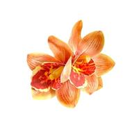 Flower Hair Clip - Orchid Non-Slip Grip, Elegant Hawaiian Barrettes with Strong Spring, Compact Waterproof Resin, Decorative Petal Fastener, for Daily Home Party Summer Holiday Look