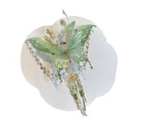 Flower Hair Clips, Tassel Bow Headpiece, With Shiny Silk Design, Suitable to Fairy Styling, Rose Clip for Dance, Youth Girl, Bridal, Beach, Vacation, Cosplay, Prom