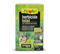 FLOWER Herbicida Total Ecológico de Origen Natural para 150 m² | Elimina Malas Hierbas y Musgo de Acción Rápida | Alternativa Glifosato Súper Concentrado 250 ml para 5L | Resultados en 2H (1 UD)