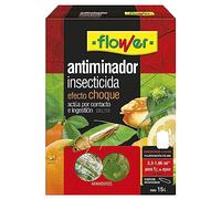 Flower - Insecticida Antiminador Efecto Rápido | Piretroide Eficaz | Pulverización Foliar Precisa | Contra Minadores y Plagas de Jardín | Compatible con Fertilizante Orquídeas Bio, 15 ml