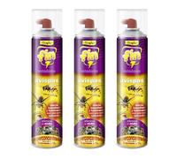 FLOWER Insecticida Avispa Asiática Exterior Largo Alcance 5 Metros | Spray 600 ML Repelente Avispones, Nidos de Avispas y Avisperos Súper Concentrado | Eliminación Inmediata Avispas (PACK 3 UNIDADES)