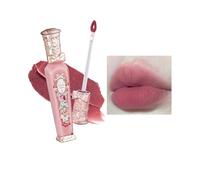 Flower Knows Strawberry Rococo Cloud Lip Cream Matte Liquid - Lápiz labial de terciopelo altamente pigmentado impermeable para niñas y mujeres (S06 Tea Break, 30 ml líquido)
