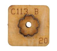 Flower Leather Cutting Die, Carbon Steel with Solid Wood Base for Precise Cuts Leather Craft Tools Craft Cutting Pieces for Handmaking Keychain Decor (25)