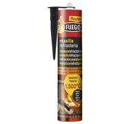Flower - Masilla Refractaria 280 ml | Soporta hasta 1500°C | Ideal para Cocinas, Chimeneas y Estufas | Aplicación Limpia sin Goteos | Versátil para el Hogar, Material Refractario